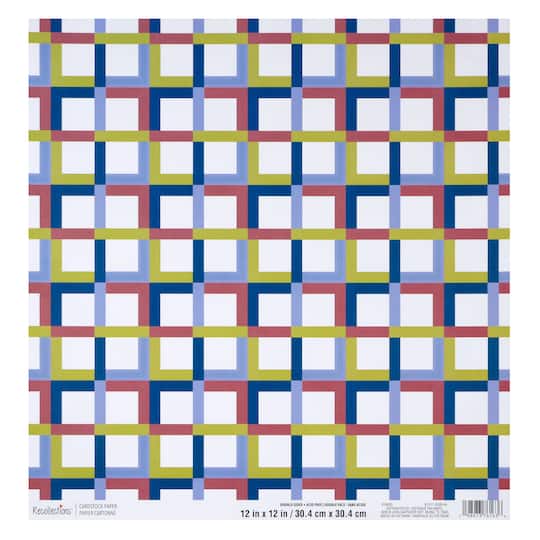 12" x 12" Club Grid Double-Sided Cardstock Paper by Recollections™